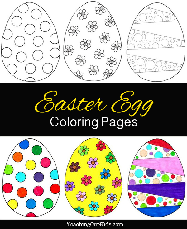 Easter Egg Coloring Pages Preview