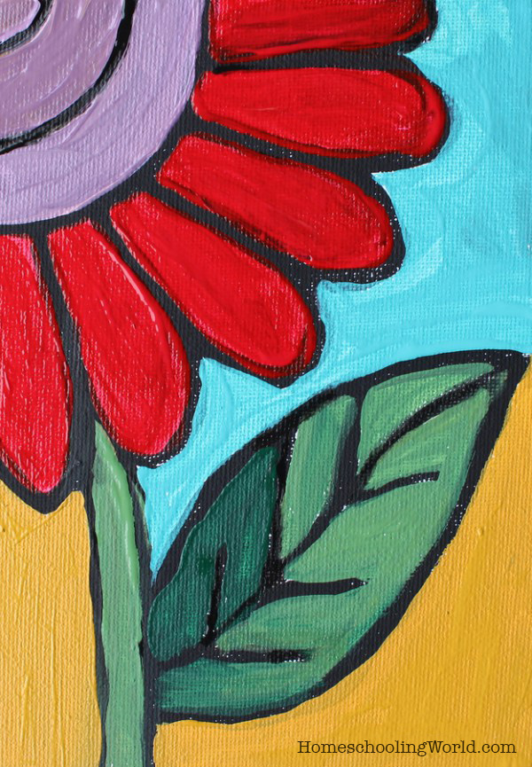 How to Paint a Flower {Art Tutorial for Kids}