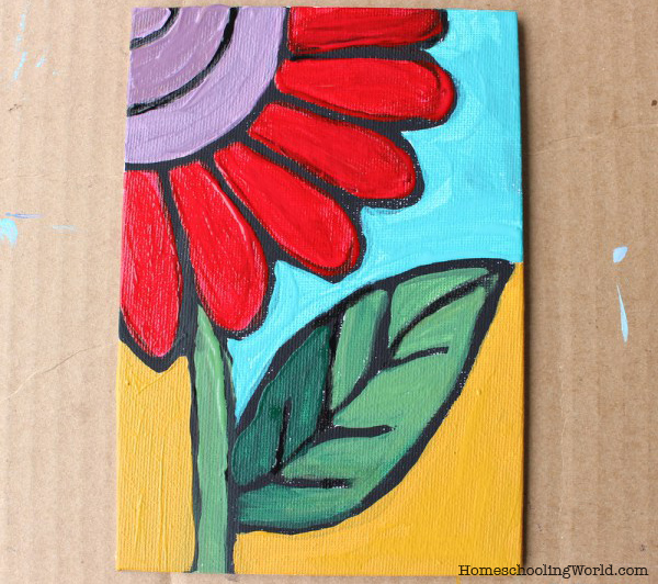 Art Tutorial: Easy Flower Painting for Kids