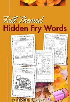 Fall Hidden Fry Words