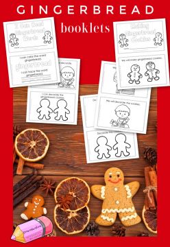 Free Printable Gingerbread Booklets