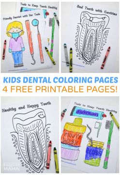Free Dental Coloring Pages for Kids to Learn About the Dentist