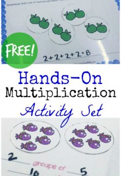 FREE Hands-On Introduction to Multiplication Printables