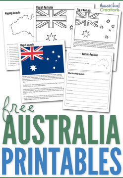 FREE Australia Geography Printables