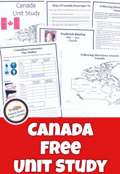 FREE Canada Unit Study Printable