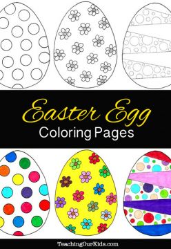 FREE Easter Egg Coloring Pages