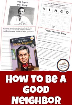 How to Be A Good Neighbor: A Fred Rogers Unit Study {Free Printable}
