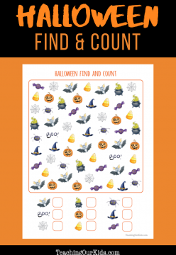 Halloween Find and Count Printable
