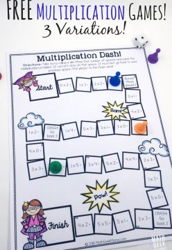 Free Printable Multiplication Games