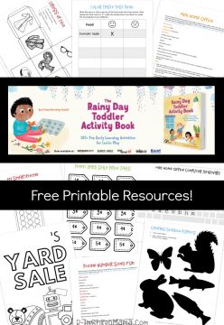 Free Printable Toddler Activities – Perfect for a Rainy Day Inside