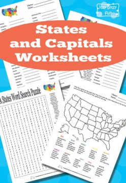 FREE States and Capitals Worksheets