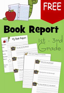 FREE Book Report Template
