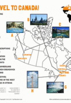 FREE Worksheet: Canadian Landmarks