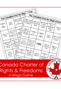 FREE Canadian Charter of Rights Bingo Game