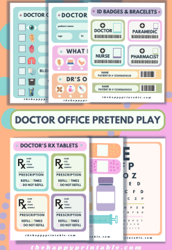 Doctor&#039;s Office Pretend Play Printables