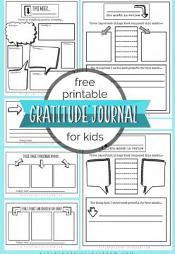 Free Printable Gratitude Journal Templates