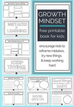 Growth Mindset for Kids Free Printable Book