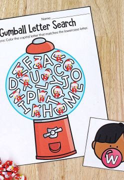 Gumball Letter Search Activity