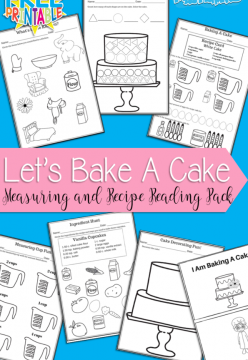 Let&#039;s Bake a Cake – FREE Measuring and Recipe Reading Pack