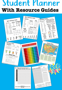 Free Printable Student Planner with Added Resources