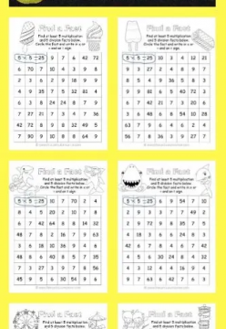 Find a Fact Multiplication/Division {Free Printables}