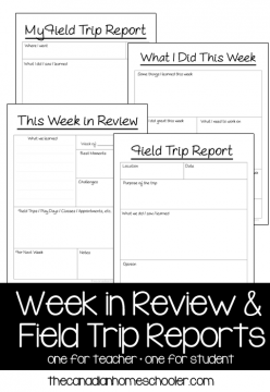 &quot;This Week in Review&quot; and &quot;Field Trip Reports&quot; Printables