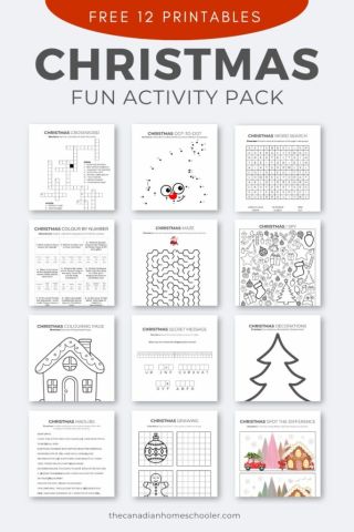 A Fun Printable Christmas Activity Pack for Kids