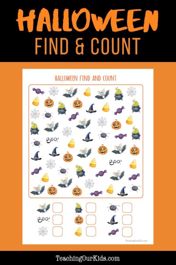 Halloween Find and Count Printable