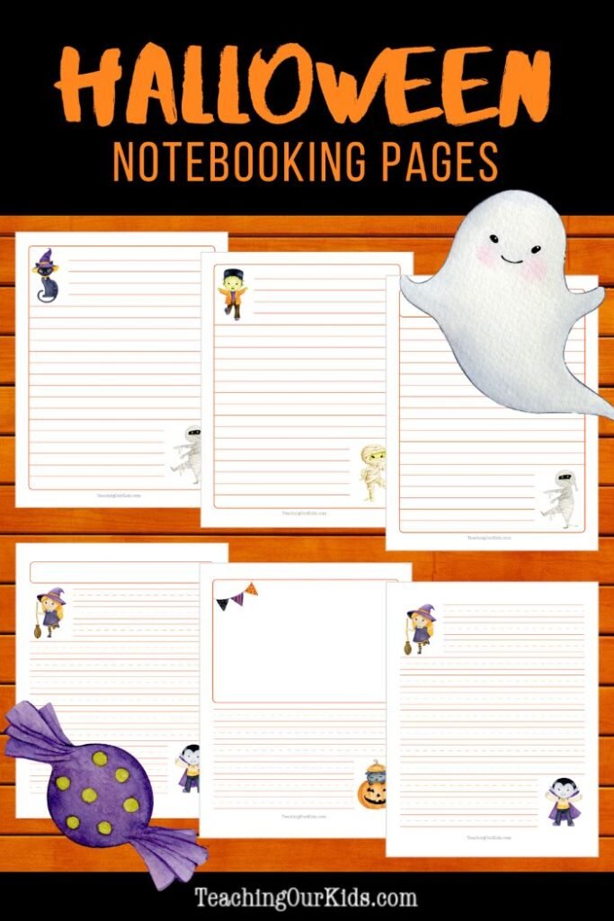 Printable Halloween Notebooking Pages for Kids