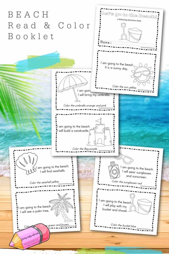 Free Beach Read and Color Booklet