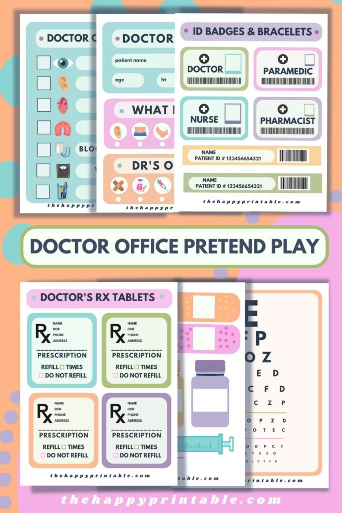 Doctor's Office Pretend Play Printables