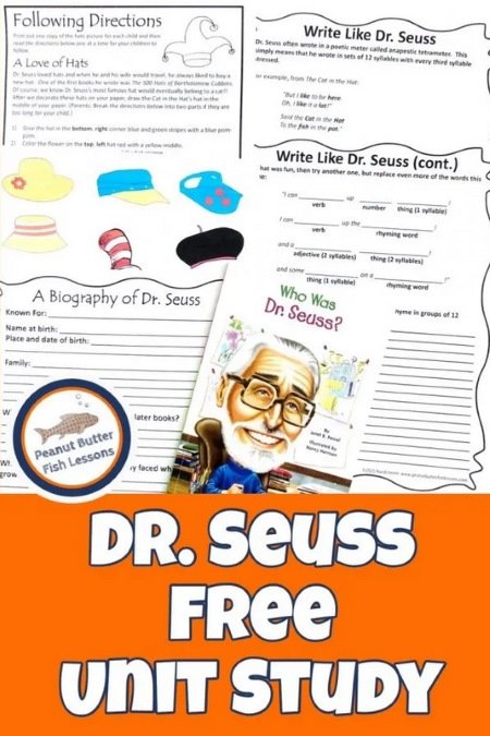 Dr Seuss Free Unit Study with free printables