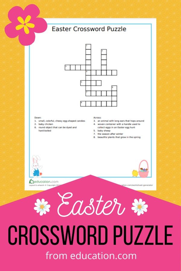 Printable Easter Crossword Puzzle