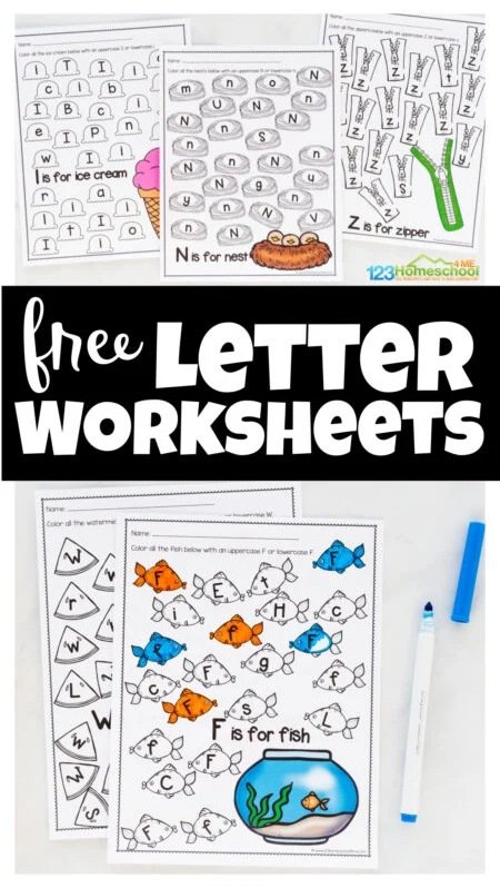 Free Printable Letter Worksheets