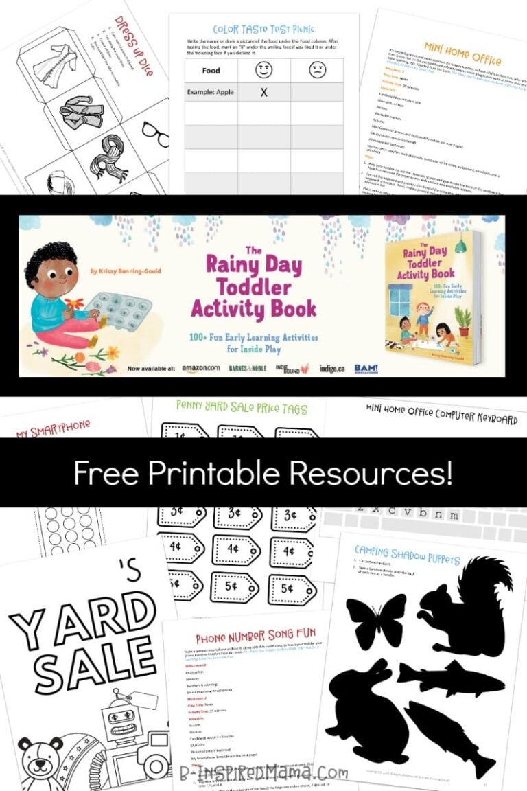 Free Printable Toddler Activities