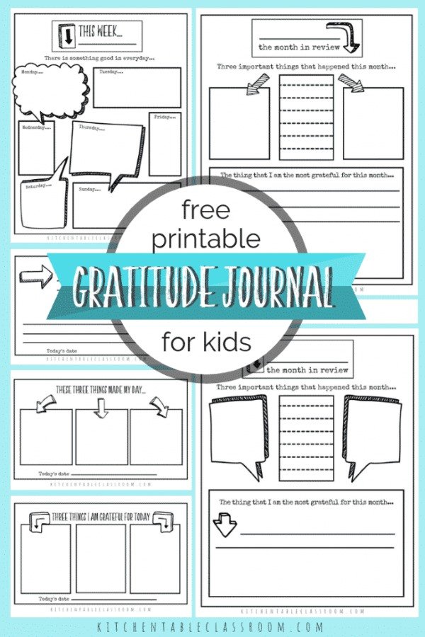 Free Printable Gratitude Journal Templates