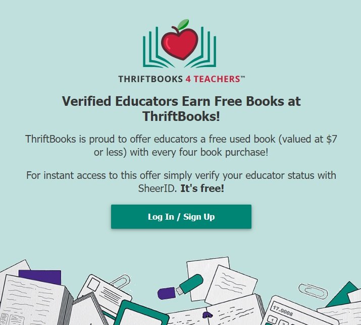 Free books for educators from ThriftBooks