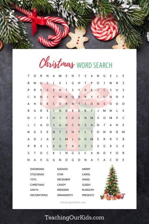 Christmas Word Search - Gift