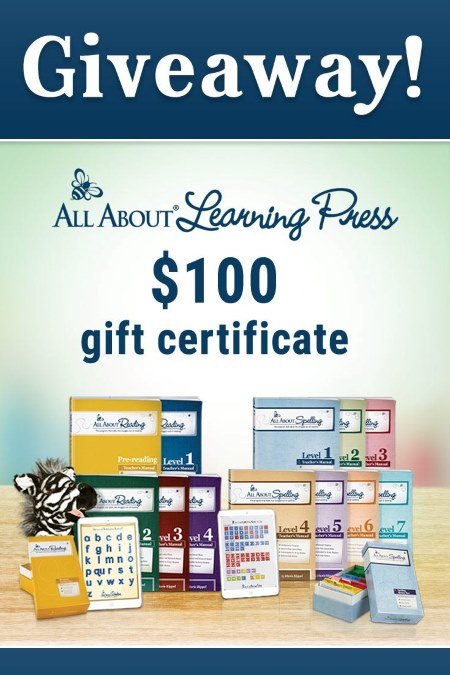 all about learning gift certificate giveaway