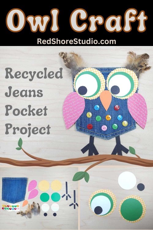 owl jeans pocket craft