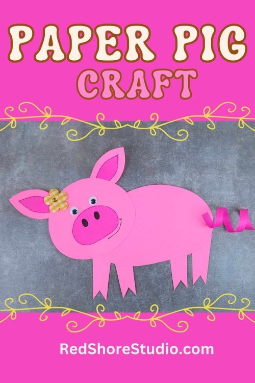 paper pig craft for kids