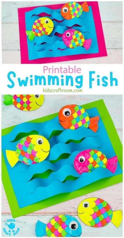 Swimming Fish Craft for Kids