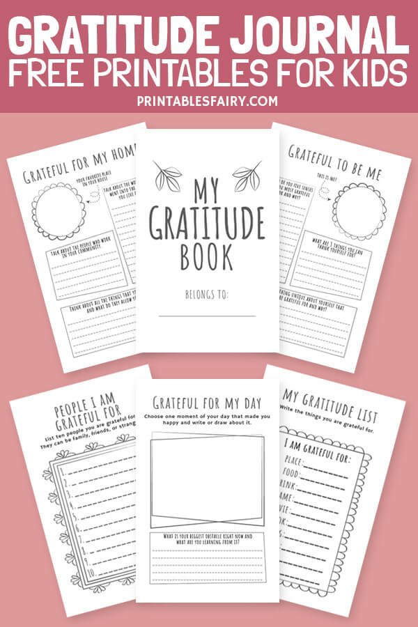 Printable Gratitude Journal For Kids